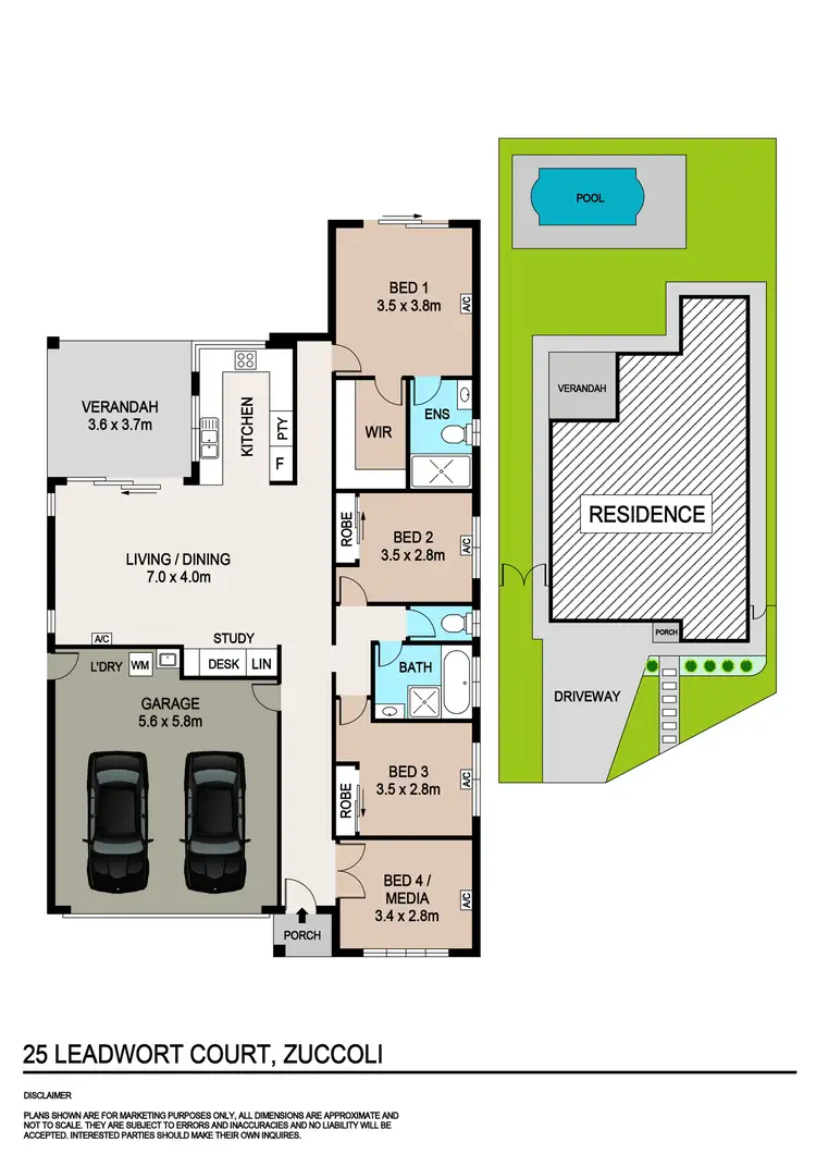 Floorplan of Homely house listing, 25 Leadwort Court, Zuccoli NT 832