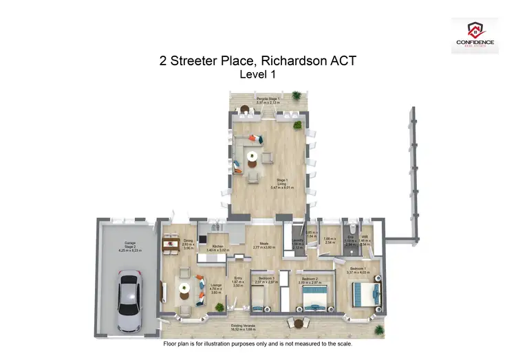 Floorplan of Homely house listing, 2 Streeter Place, Richardson ACT 2905
