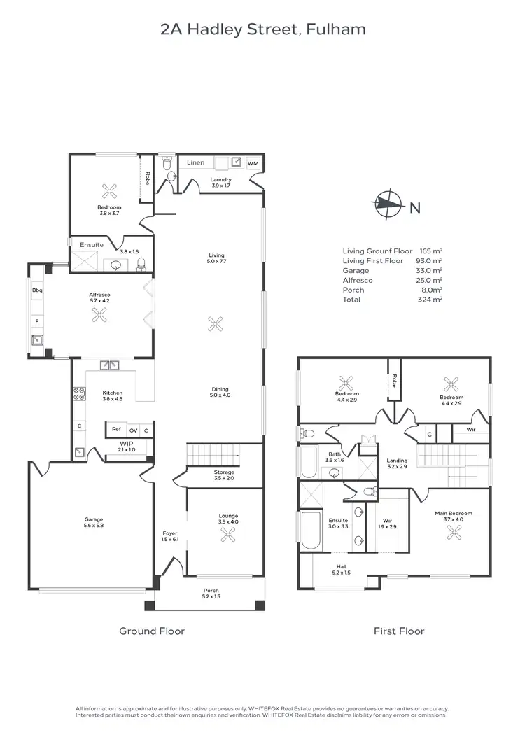 Floorplan of Homely house listing, 2A Hadley Street, Fulham SA 5024
