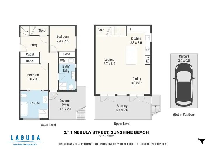 Floorplan of Homely unit listing, 2/11 Nebula Street, Sunshine Beach QLD 4567