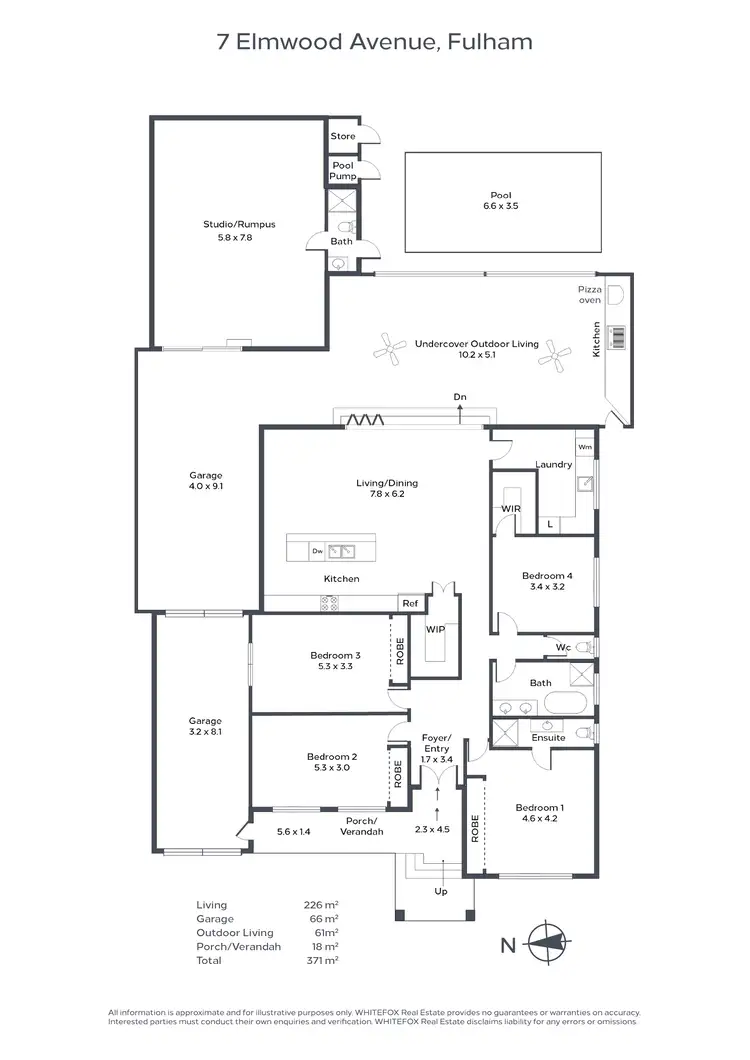 Floorplan of Homely house listing, 7 Elmwood Avenue, Fulham Gardens SA 5024