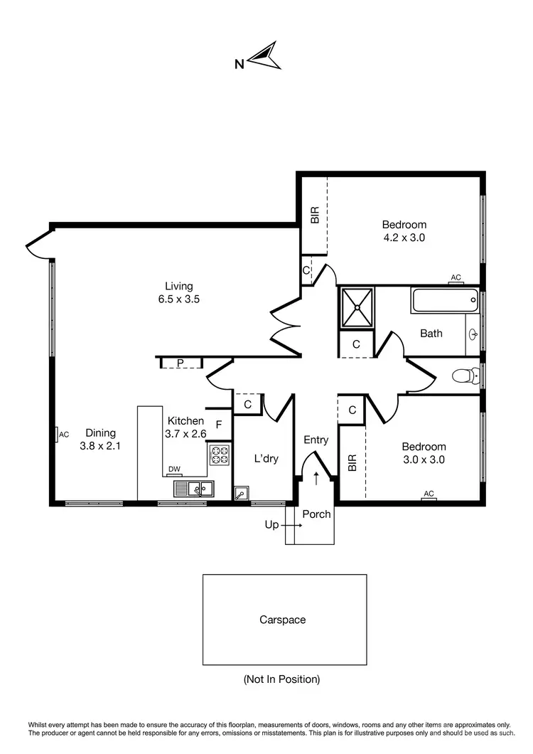 Floorplan of Homely apartment listing, 7/97 Hotham Street, Balaclava VIC 3183