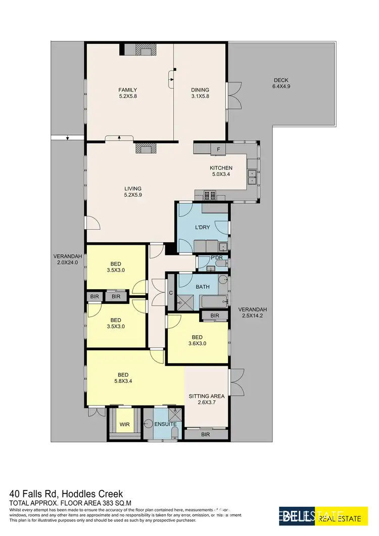 Floorplan of Homely house listing, 40 Falls Road, Hoddles Creek VIC 3139