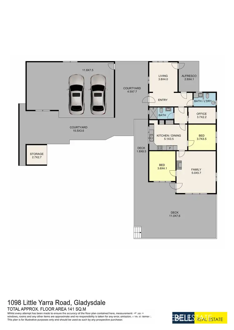 Floorplan of Homely house listing, 1098 Little Yarra Road, Three Bridges VIC 3797