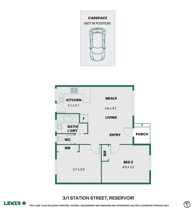 Floorplan of Homely unit listing, 3/1 Station Street, Reservoir VIC 3073