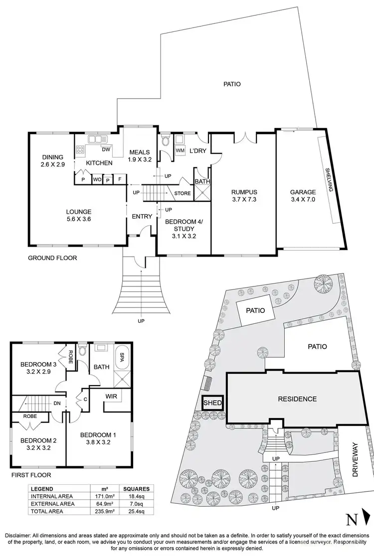 Floorplan of Homely house listing, 4 Barnesdale Drive, Vermont VIC 3133