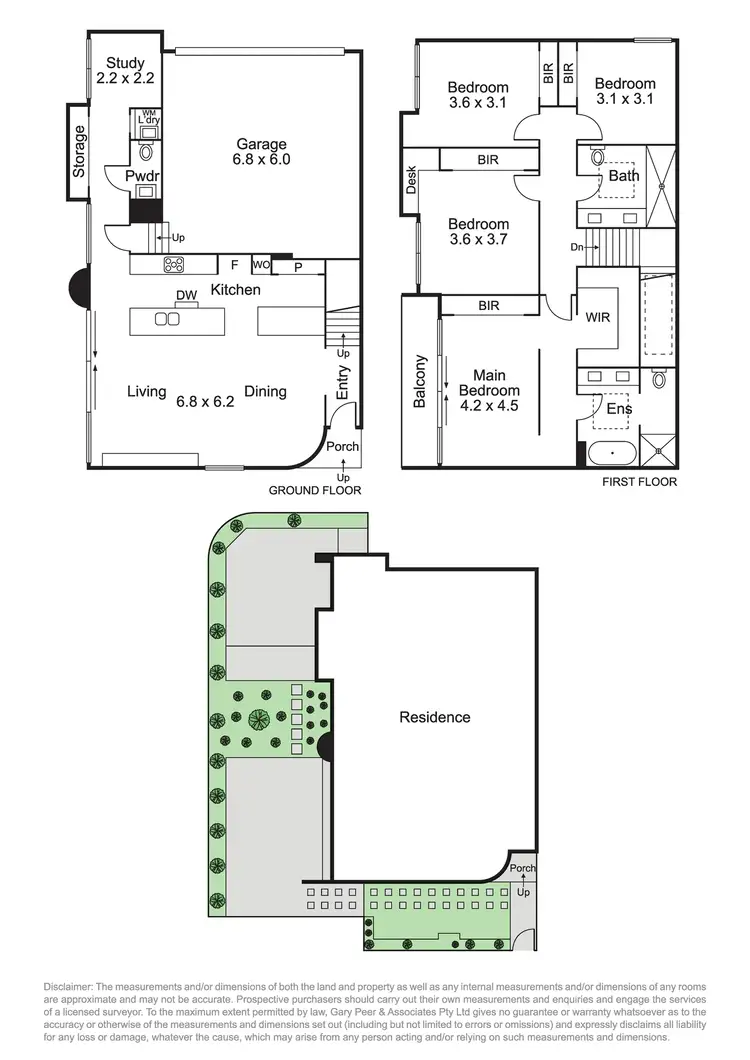 Floorplan of Homely townhouse listing, 1/136-138 Darling Road, Malvern East VIC 3145