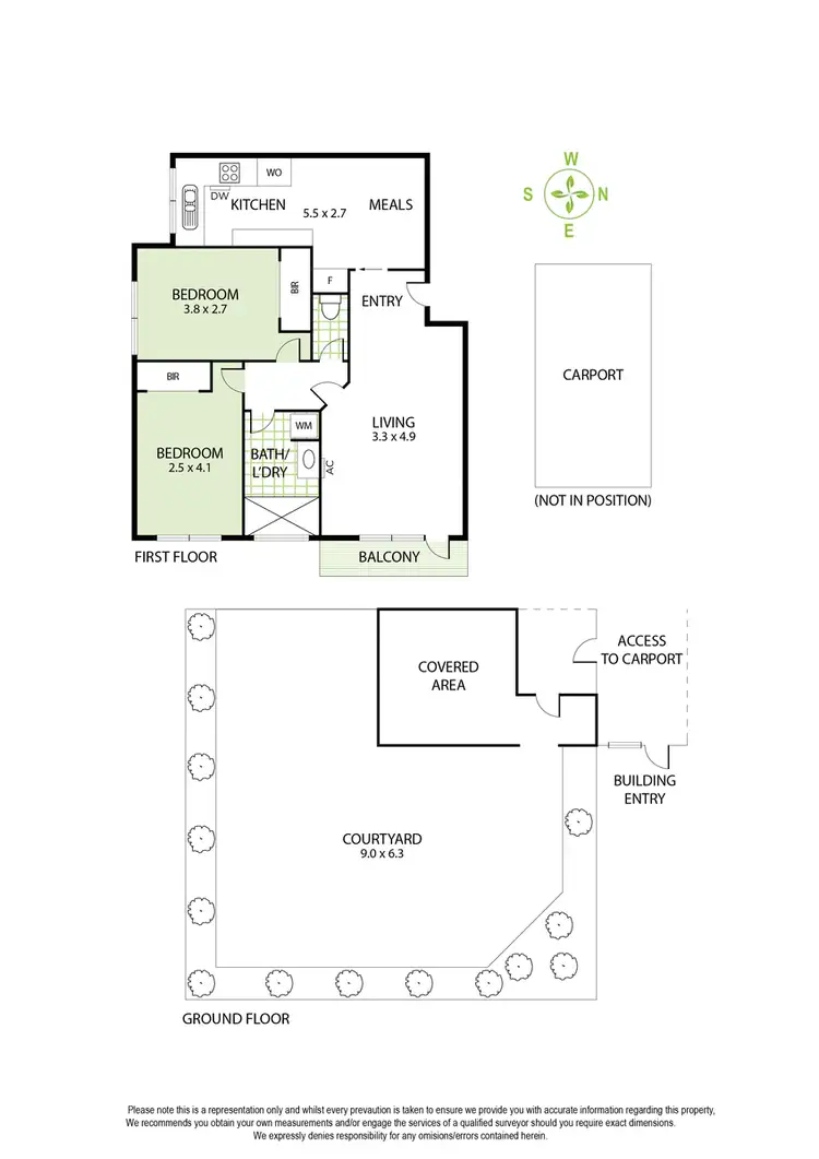Floorplan of Homely apartment listing, 8/1-3 Graylings Avenue, St Kilda East VIC 3183