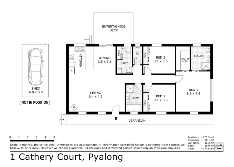 Floorplan of Homely house listing, 1 Cathery Court, Pyalong VIC 3521