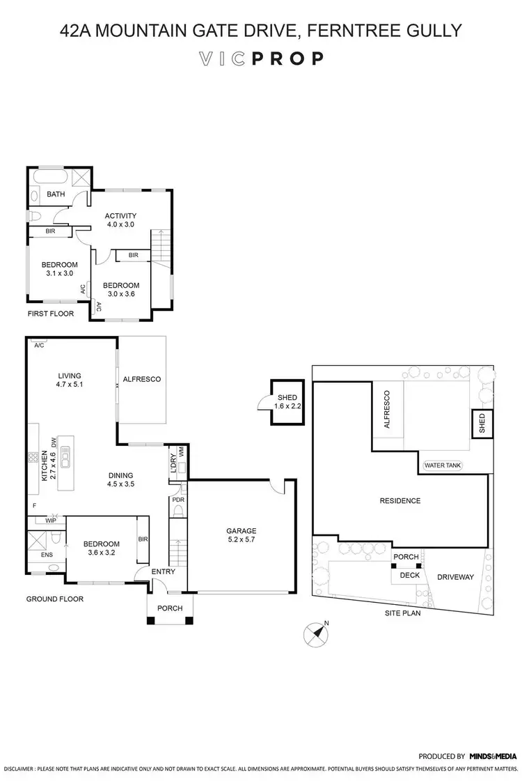 Floorplan of Homely house listing, 42A Mountain Gate Drive, Ferntree Gully VIC 3156