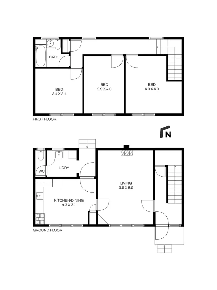 Floorplan of Homely house listing, 9 Brunning Crescent, Frankston North VIC 3200