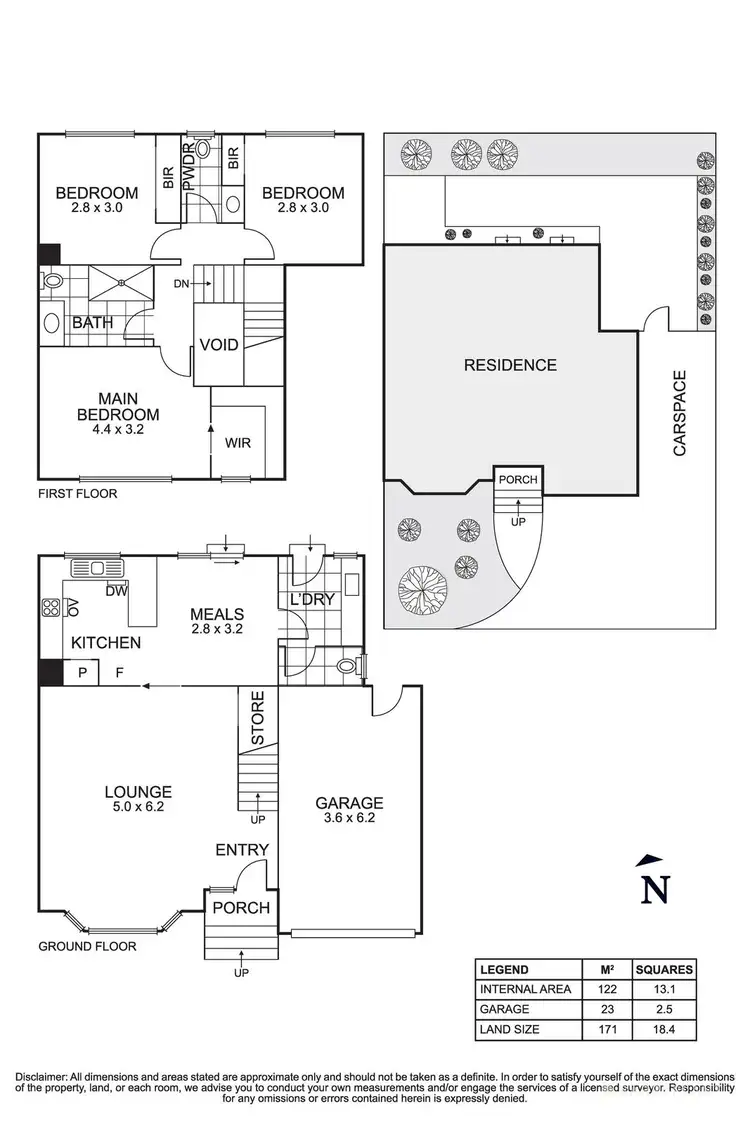 Floorplan of Homely townhouse listing, 19/4 Gambier Avenue, Templestowe Lower VIC 3107