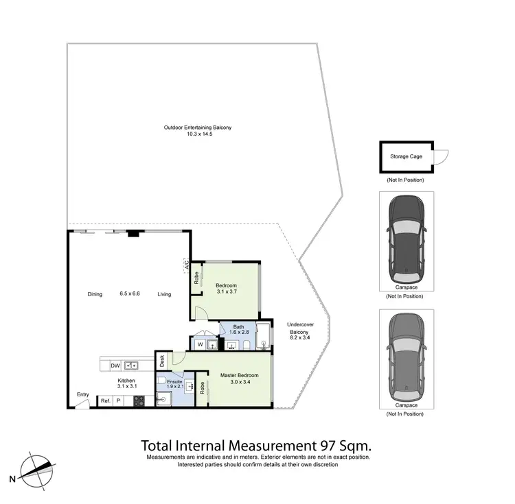 Floorplan of Homely apartment listing, 503/60 Edgewater Boulevard, Maribyrnong VIC 3032