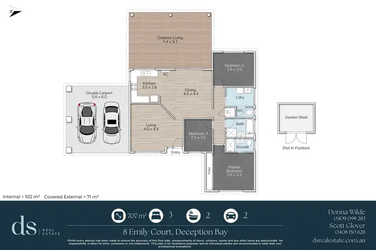 Floorplan of Homely house listing, 8 Emily Court, Deception Bay QLD 4508