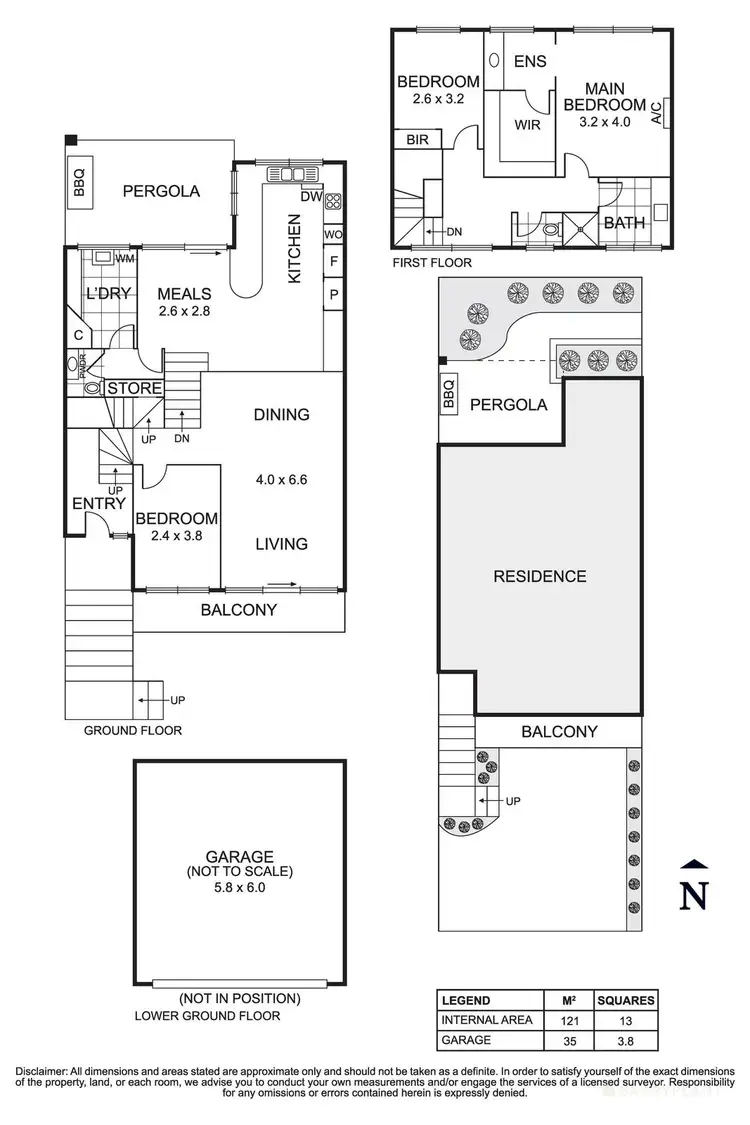 Floorplan of Homely townhouse listing, 4/206 High Street, Templestowe Lower VIC 3107