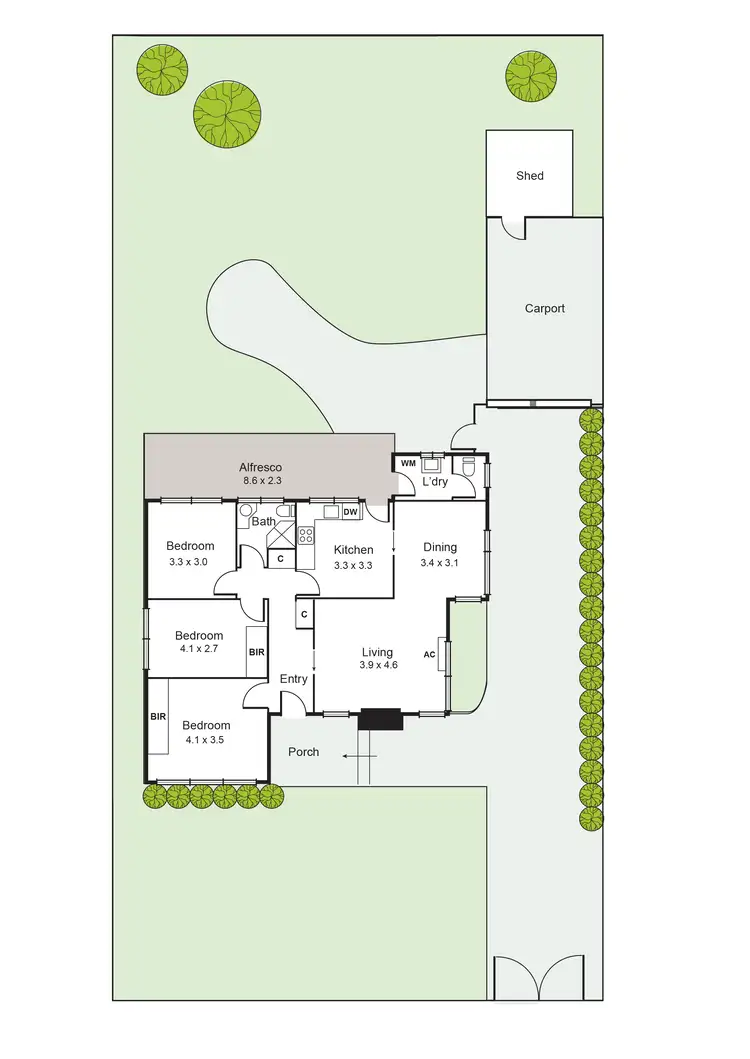 Floorplan of Homely house listing, 2 Walden Grove, Carnegie VIC 3163
