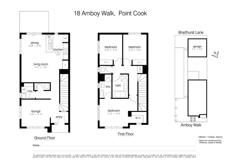 Floorplan of Homely townhouse listing, 18 Amboy Walk, Point Cook VIC 3030