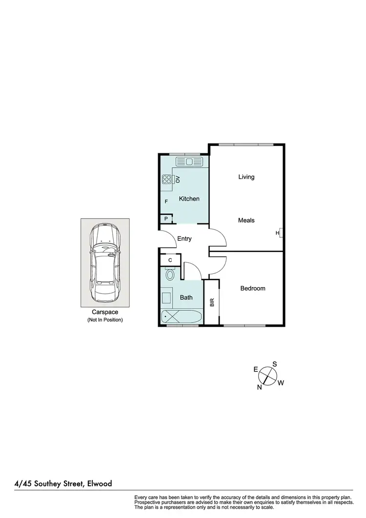 Floorplan of Homely apartment listing, 4/45 Southey Street, Elwood VIC 3184