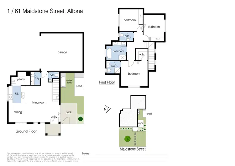 Floorplan of Homely townhouse listing, 1/61 Maidstone Street, Altona VIC 3018