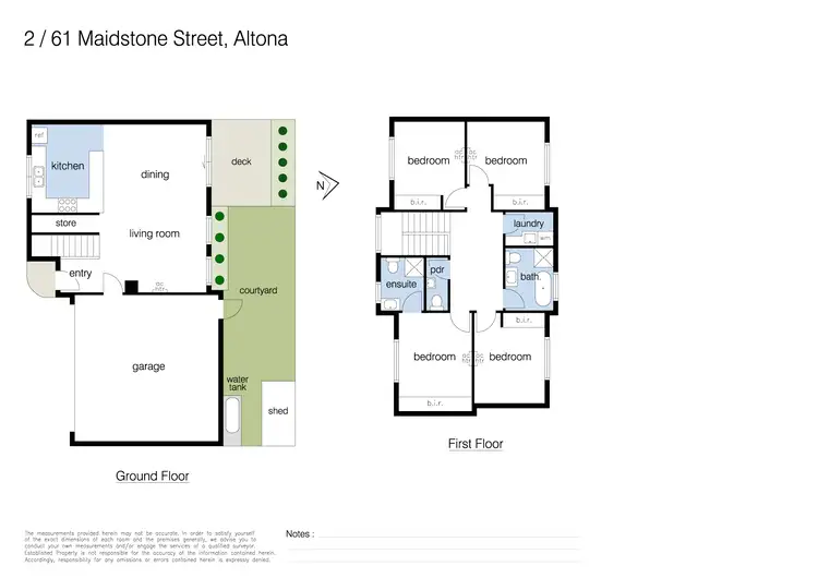 Floorplan of Homely townhouse listing, 2/61 Maidstone Street, Altona VIC 3018