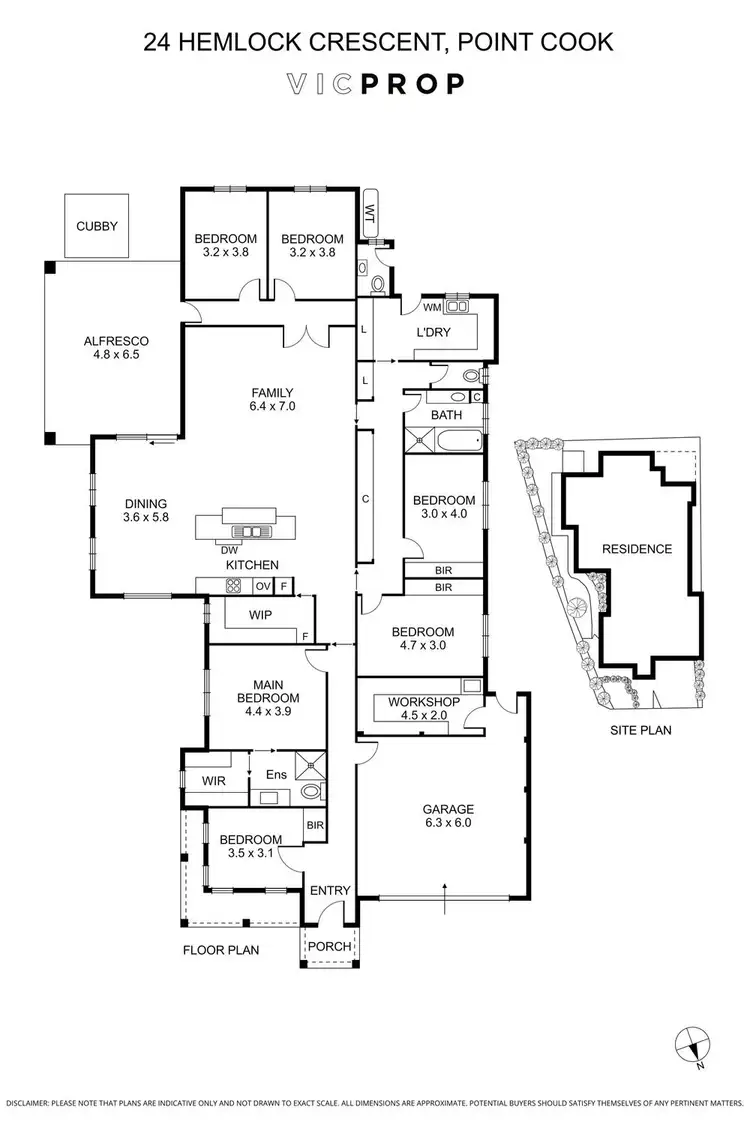 Floorplan of Homely house listing, 24 Hemlock Crescent, Point Cook VIC 3030