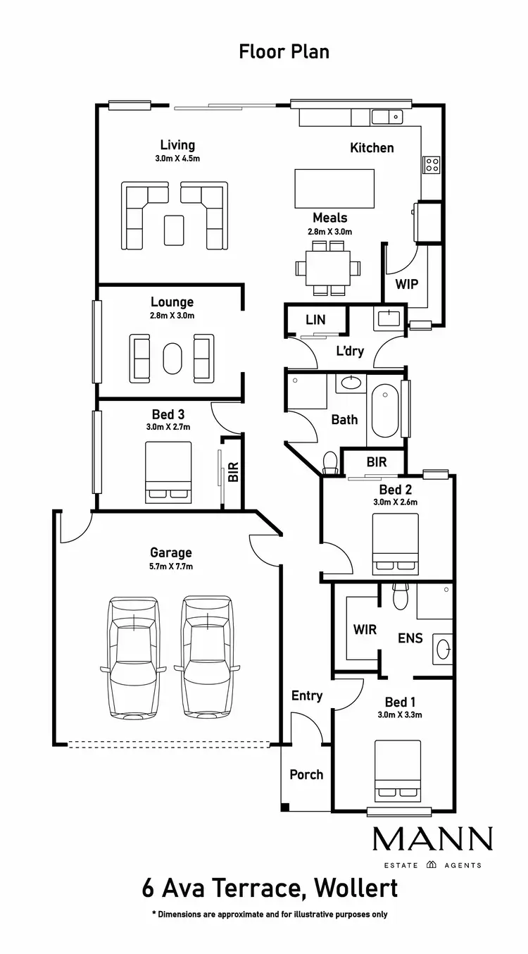 Floorplan of Homely house listing, 6 Ava Terrace, Wollert VIC 3750