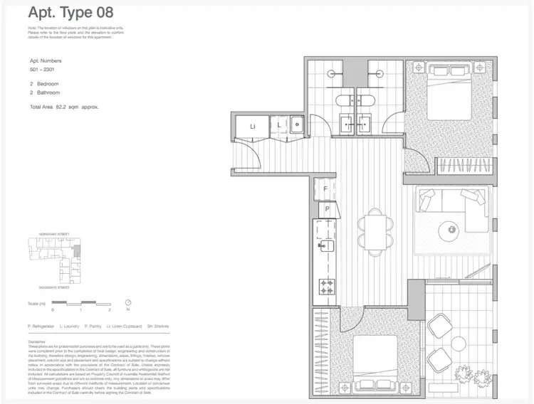 Floorplan of Homely apartment listing, 1201/259 Normanby Road, South Melbourne VIC 3205