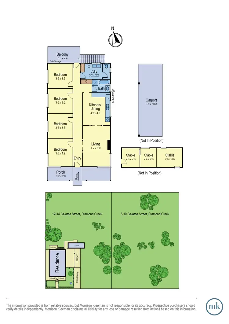 Floorplan of Homely house listing, 12-14 Galatea Street, Diamond Creek VIC 3089