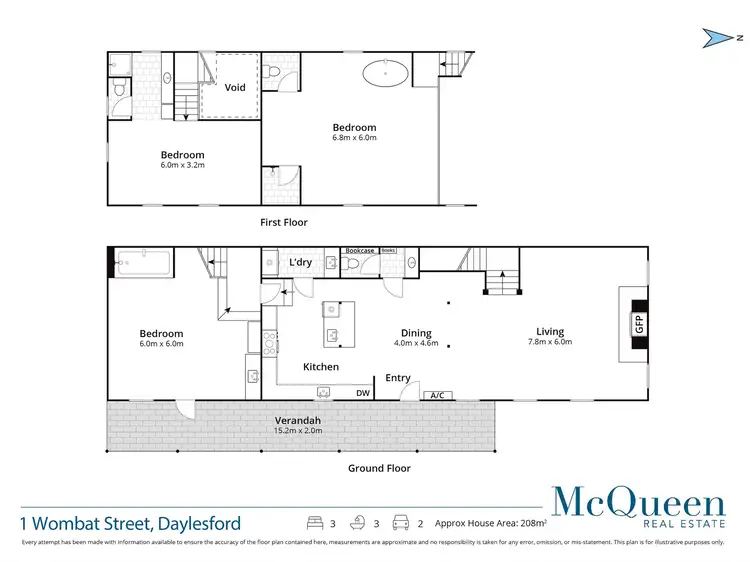 Floorplan of Homely house listing, 1 Wombat Street, Daylesford VIC 3460