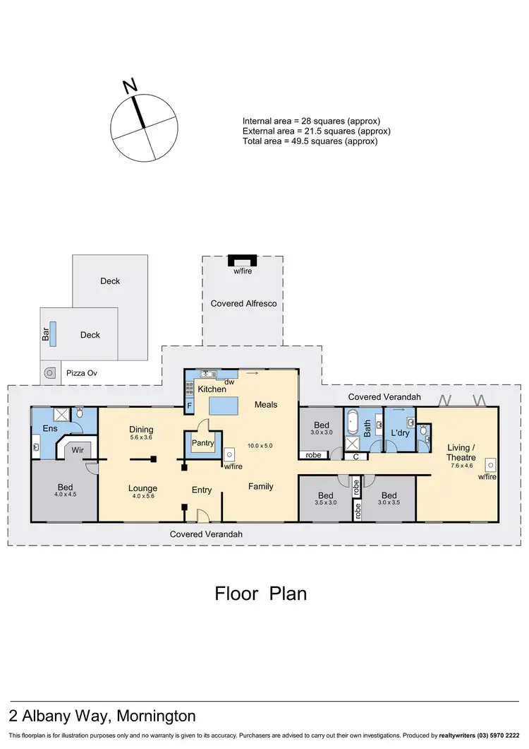 Floorplan of Homely rural property listing, 2 Albany Way, Mornington VIC 3931