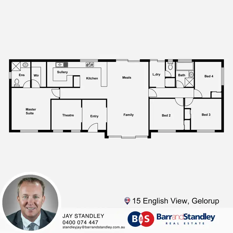 Floorplan of Homely house listing, 15 English View, Gelorup WA 6230