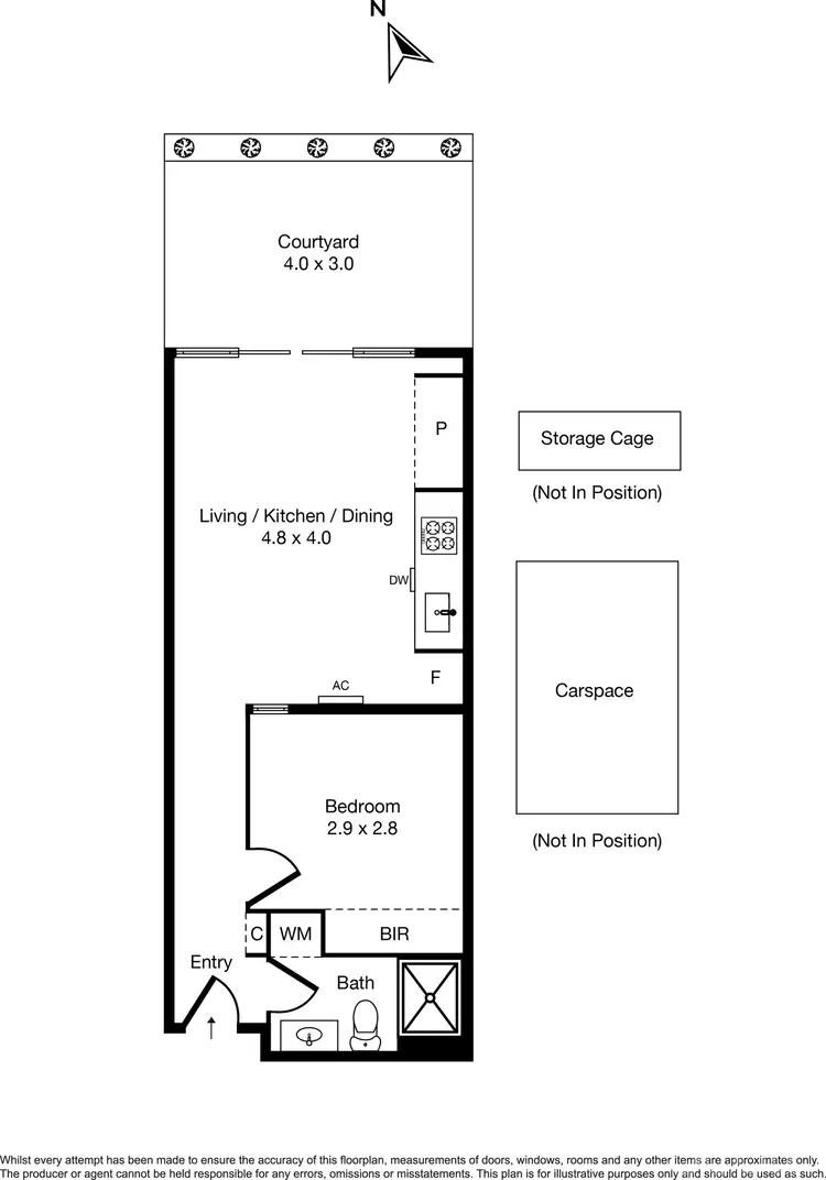 Floorplan of Homely apartment listing, 2/26-28 Broadway, Elwood VIC 3184