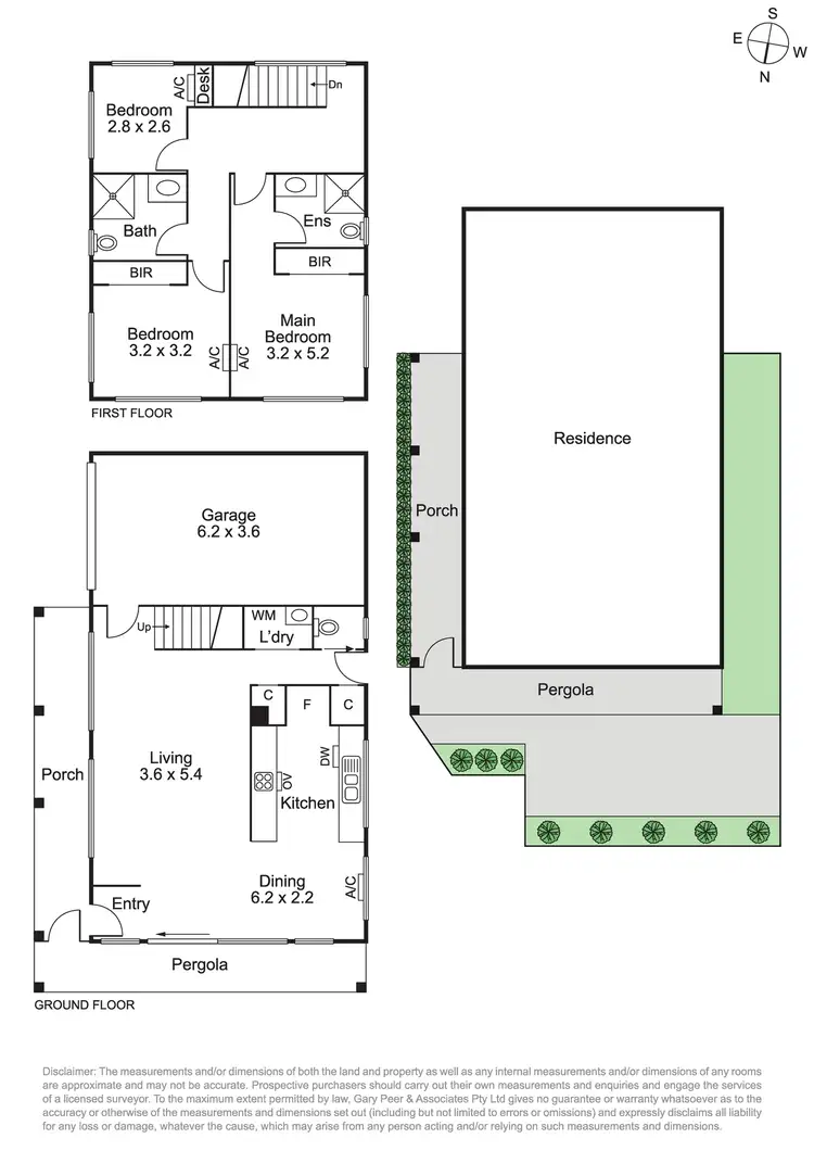 Floorplan of Homely townhouse listing, 2/14 Arawatta Street, Carnegie VIC 3163