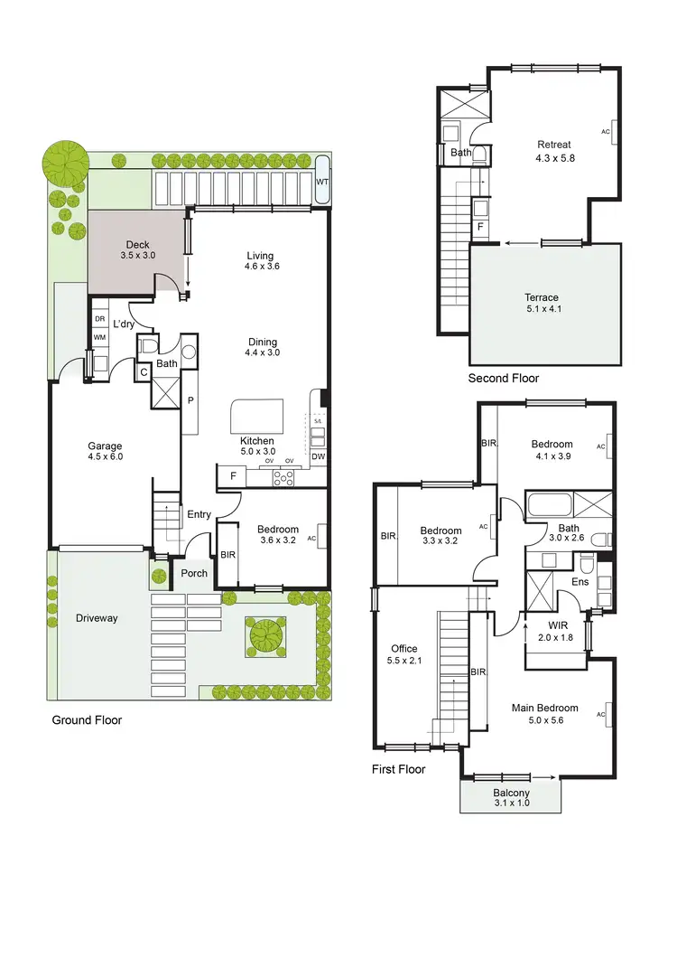 Floorplan of Homely townhouse listing, 2A Waratah Avenue, Glen Huntly VIC 3163