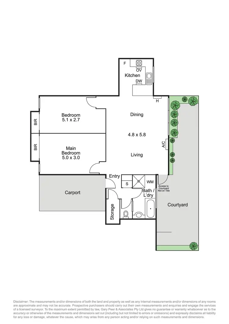 Floorplan of Homely apartment listing, 5/46 Orrong Crescent, Caulfield North VIC 3161