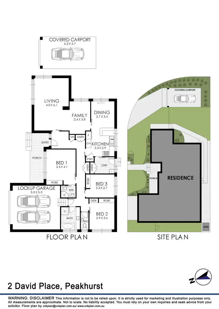 Floorplan of Homely house listing, 2 David Place, Peakhurst NSW 2210