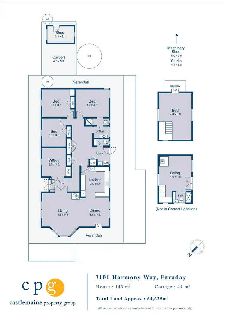 Floorplan of Homely house listing, 3101 Harmony Way, Faraday VIC 3451