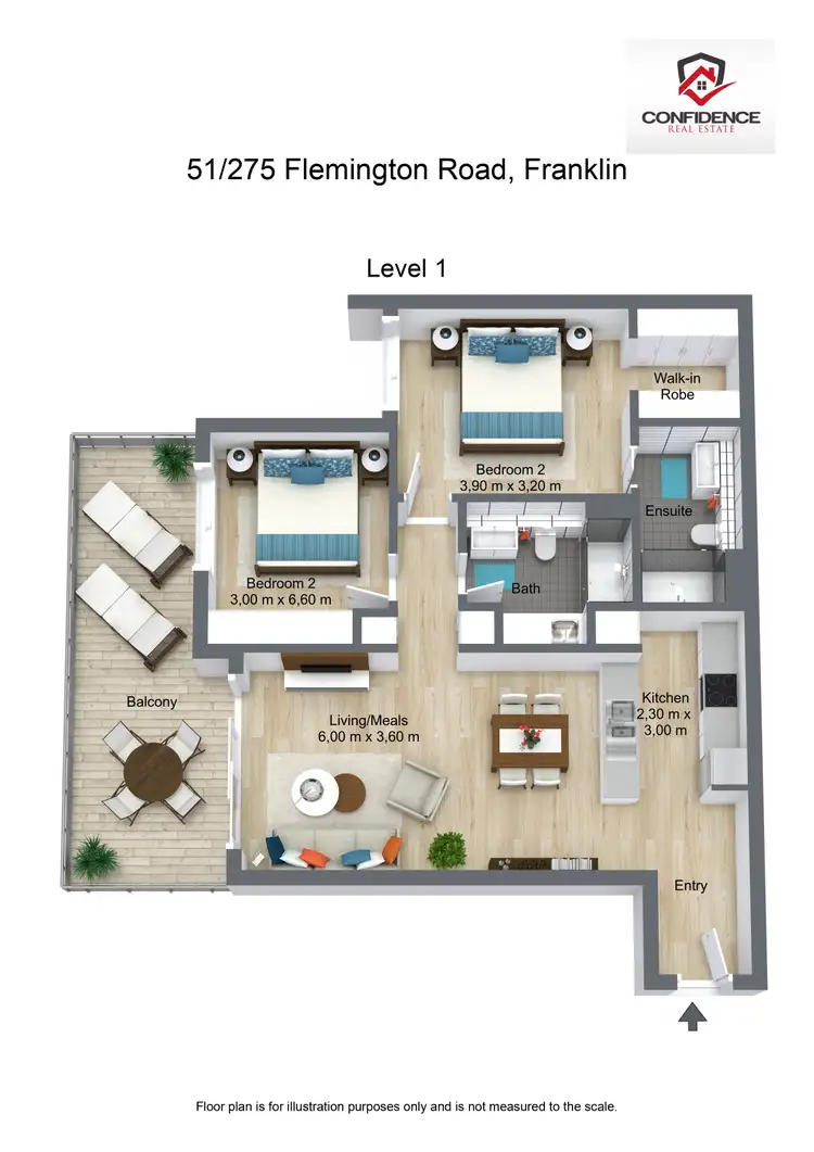 Floorplan of Homely apartment listing, 51/275 Flemington Road, Franklin ACT 2913