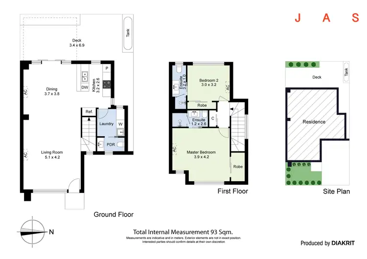 Floorplan of Homely townhouse listing, 16A Stafford Street, Footscray VIC 3011