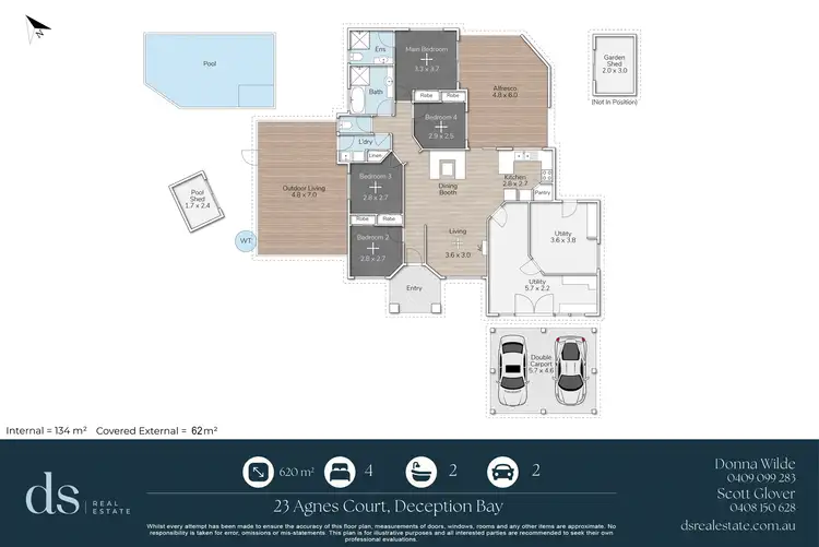 Floorplan of Homely house listing, 23 Agnes Court, Deception Bay QLD 4508