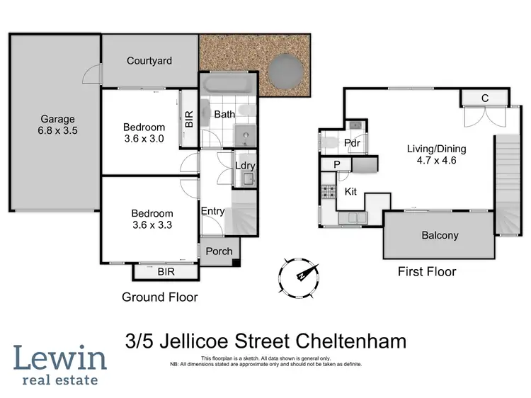 Floorplan of Homely townhouse listing, 3/5 Jellicoe Street, Cheltenham VIC 3192