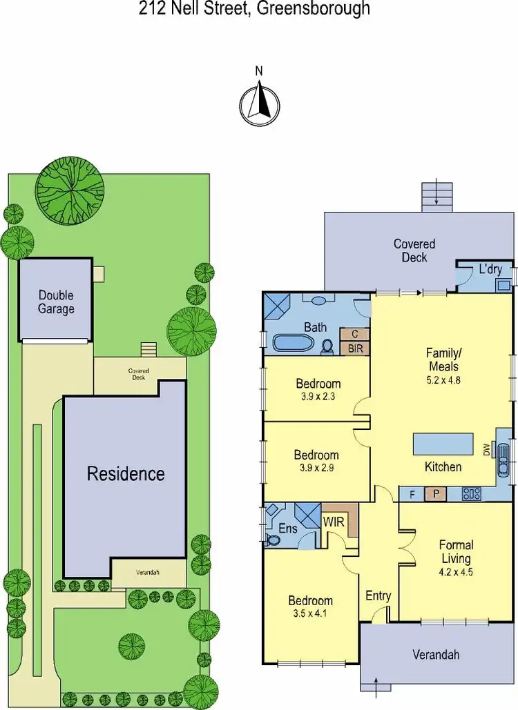 Floorplan of Homely house listing, 212 Nell Street, Greensborough VIC 3088