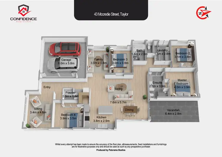 Floorplan of Homely house listing, 43 Mccredie Street, Taylor ACT 2913