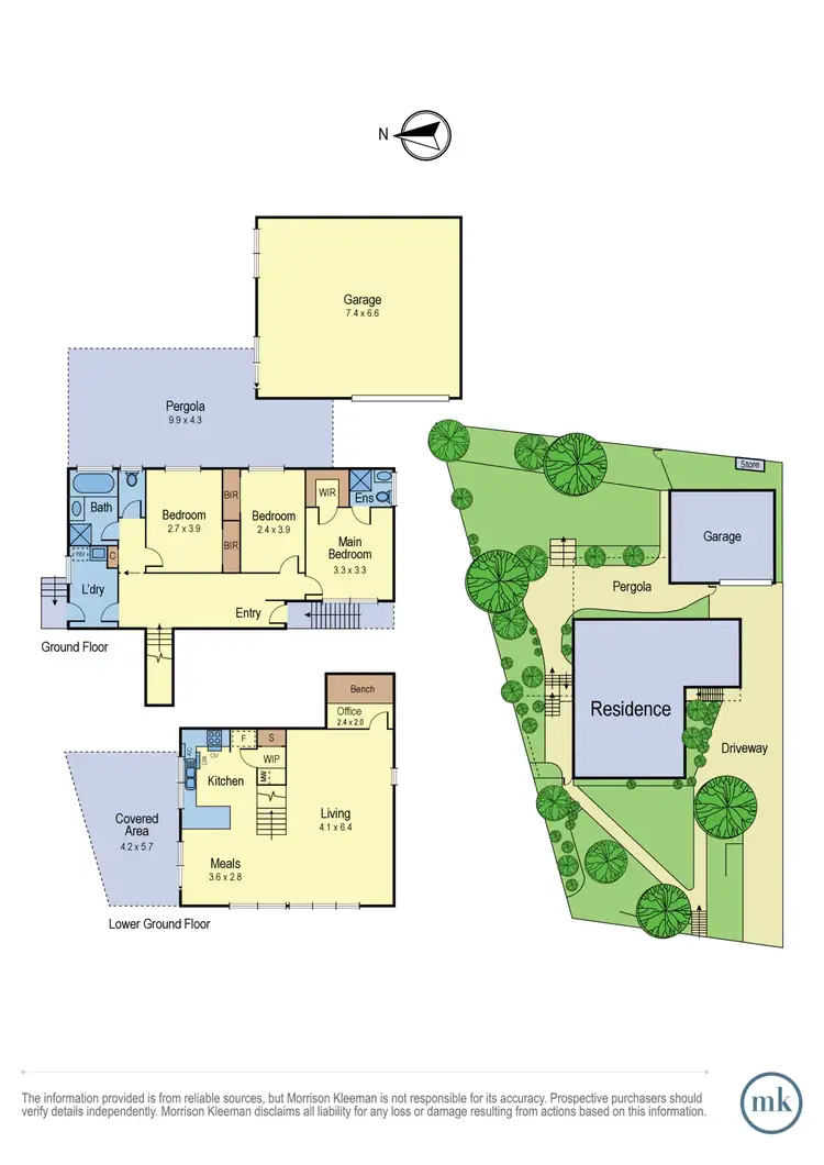 Floorplan of Homely house listing, 9 Parook Court, Diamond Creek VIC 3089