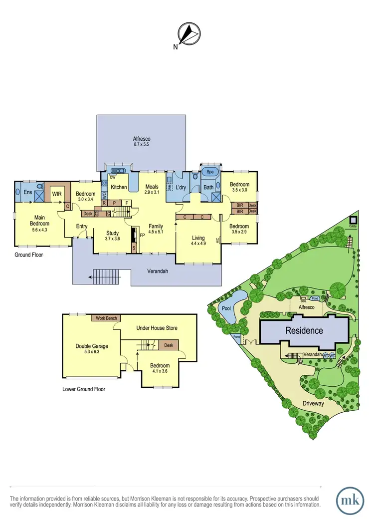 Floorplan of Homely house listing, 13 Sovereign Rise, Diamond Creek VIC 3089