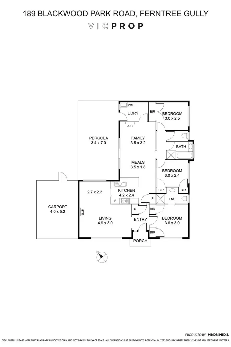 Floorplan of Homely house listing, 189 Blackwood Park Road, Ferntree Gully VIC 3156