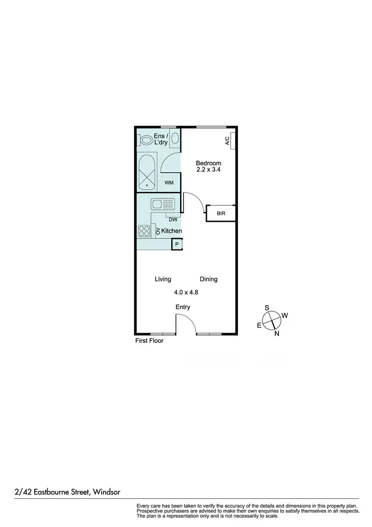 Floorplan of Homely apartment listing, 2/42 Eastbourne Street, Windsor VIC 3181