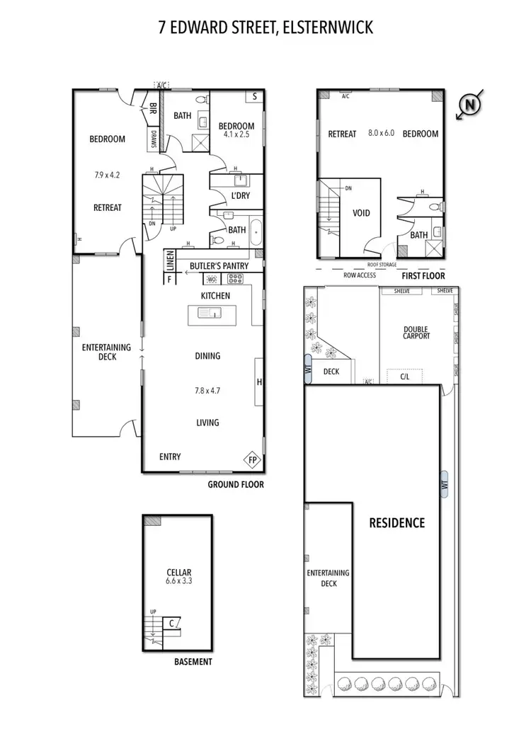 Floorplan of Homely house listing, 7 Edward Street, Elsternwick VIC 3185