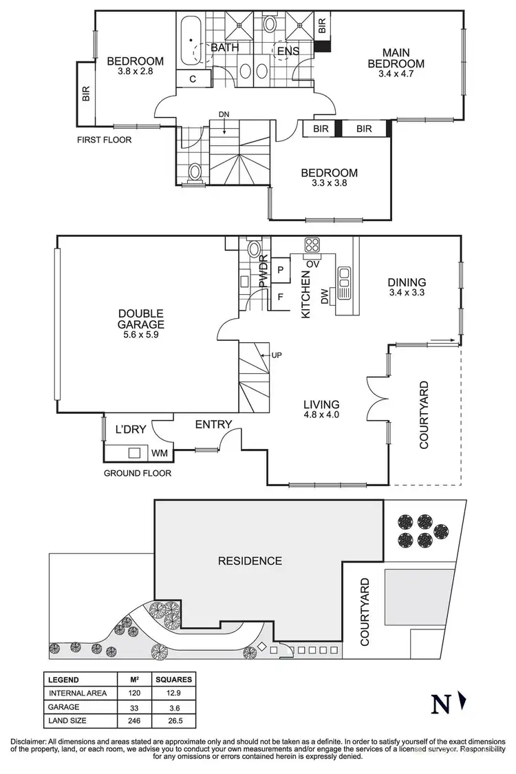 Floorplan of Homely townhouse listing, 2/63 Airlie Road, Montmorency VIC 3094