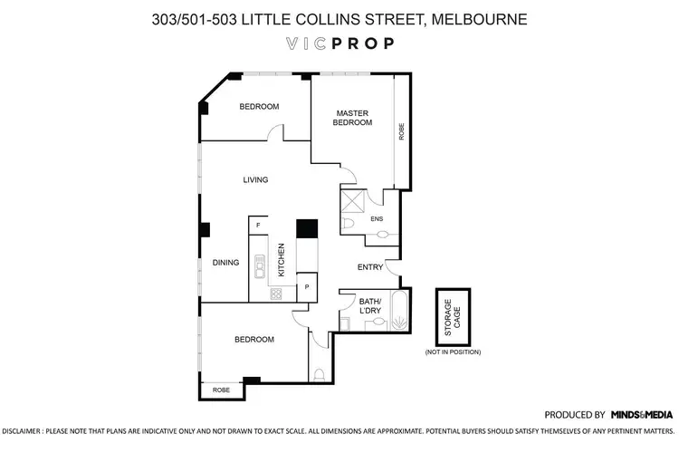 Floorplan of Homely apartment listing, 303/501-503 Little Collins Street, Melbourne VIC 3000